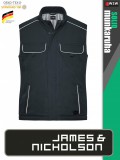 James & Nicholson SOLID CARBON technikai hőtükrös bélelt softshell mellény - munkaruha