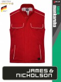 James & Nicholson SOLID RED technikai hőtükrös bélelt softshell mellény - munkaruha