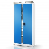 Jan Nowak® JAN H 42-2 | Fém iratszekrény szürke–kék, 4 polcos – összeszerelt