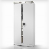 Jan Nowak® JAN H 43-2 | Fém iratszekrény szürke, 4 polcos – összeszerelt