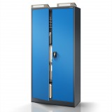 Jan Nowak® JAN H 812-2 | Fém iratszekrény antracit–kék, 4 polcos – összeszerelt