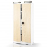 Jan Nowak® JAN I | 1333-2 Fém iratszekrény BÜKKFA MINTÁVAL