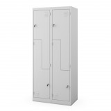 Jan Nowak® JULIA 1105-2 | Fém öltözőszekrény 800 × 1850 × 450 mm, szürke – összeszerelt