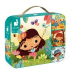 Janod: Évszakok puzzle 4 az 1-ben, nehezedő fokozatú - 6, 9, 12, 16 db