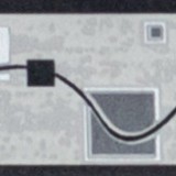 Jász-Iron Fekete-fehér-ezüst hullám -négyzet mintás bordűr