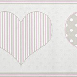 Jász-Iron Halvány rózsaszín szivecskés bordűr