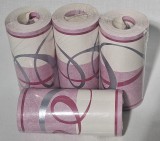 Jász-Iron Lila-ezüst-bordó szalag mintás bordűr