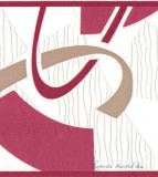 Jász-Iron Pink modern mintás bordűr