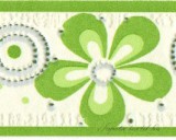 Jász-Iron Zöld margaréta mintás bordűr