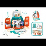 Játék állatkozmetikai szett hátizsákban 90114