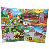 Játék állatos puzzle többféle változatban 24db-os 46030