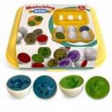 Játék formafelismerő készlet tojástartóban dínós KR3238