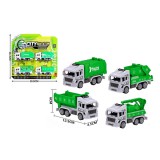 Játék kukásautó szett 4db-os kiszerelésben 90508