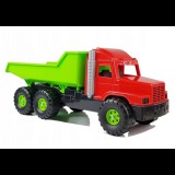 Játék műanyag óriás dömper szállító jármű 80 cm 5027 piros-zöld