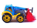 Játék műanyag traktor markolóval