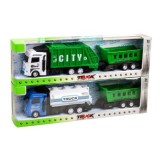 Játék utánfutós kukásautó többféle változatban 90513