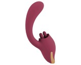 Javida - nyelves 2in1 vibrátor (piros)