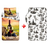 JAVOLI Bor Tasting Ágyneműhuzat És Gumis Lepedő Szett