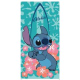 JAVOLI Disney Lilo És Stitch, A Csillagkutya Surf Fürdőlepedő, Strand Törölköző 70x140cm (Fast Dry)
