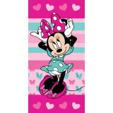 JAVOLI Disney Minnie Hearts Fürdőlepedő, Strand Törölköző 70x140cm