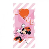 JAVOLI Disney Minnie Love Fürdőlepedő, Strand Törölköző 70x140cm