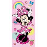 JAVOLI Disney Minnie Rainbow Fürdőlepedő, Strand Törölköző  70x140cm
