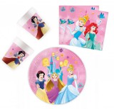 JAVOLI Disney Princess Live Your Story, Hercegnők party szett 36 db-os 23 cm-es tányérral