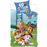 JAVOLI Mancs Őrjárat Go Team Paw 2 részes Ovis Ágynemű-garnitúra 100x135+40x60 cm