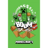 JAVOLI Minecraft Boom Creeper Szuper Puha Polár Takaró 100x150cm