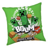 JAVOLI Minecraft Creeper Boom Párna, Díszpárna 40x40 cm