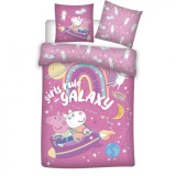 JAVOLI Peppa Malac Galaxy Ágyneműhuzat 140×200cm, 63×63 cm Microfibre