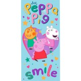 JAVOLI Peppa Malac Smile Fürdőlepedő, Strand Törölköző 70x140cm