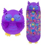 JayPlay Happy Nappers: 2 az 1-ben hálózsák és párna - Chestnut, a bagoly