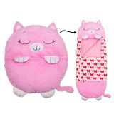 JayPlay Happy Nappers: 2 az 1-ben hálózsák és párna - Pink cica