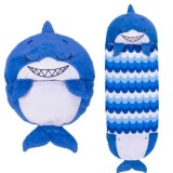 JayPlay Happy Nappers: 2 az 1-ben hálózsák és párna - Sandal, a kék cápa