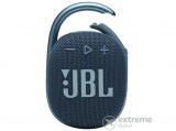 JBL Clip 4 vízálló hordozható Bluetooth hangszóró, kék