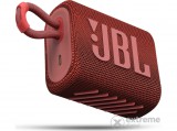 JBL GO 3 vízálló hordozható bluetooth hangszóró, piros