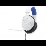 JBL Quantum 100 gamer headset fehér-kék (JBLQ100PWHTBLU) (JBLQ100PWHTBLU)