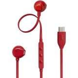 JBL T 305 C RED vezetékes USB C mikrofonos piros fülhallgató (JBLT305CRED)