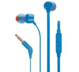 JBL T110 fülhallgató SZTEREO (3.5mm jack, felvevő gomb, lapos kábel) SÖTÉTKÉKJBLT110BLU