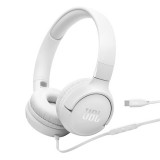 JBL Tune520C  USB-C vezetékes mikrofonos fehér fejhallgató