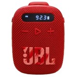 JBL Wind 3 vezeték nélküli hangszóró kormányra szerelhető tartóval, piros