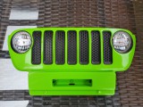 Jeep Wrangler Elektromos Kisautó Első Hűtőrács Lámpákkal-Zöld