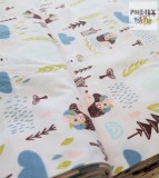 Jegesmedve rózsaszín textil (636/R)