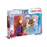 Jégvarázs II. Elza és Anna 60 db-os maxi puzzle - Clementoni