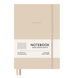 Jegyzetfüzet, A5, kockás, 96 lap, puhafedeles, SHKOLYARYK Genius, Latte (SB7109K)