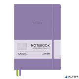 Jegyzetfüzet, A5, vonalas, 96 lap, keményfedeles, műbőr borító, SHKOLYARYK 'Genius', ibolya