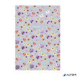 Jegyzetfüzet, A5, vonalas, 96 lap, TOPTIMER "Notes", kék virágos