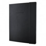 Jegyzetfüzet, exkluzív, A4+, kockás, 194 oldal, keményfedeles, SIGEL "Conceptum Softwave", fekete