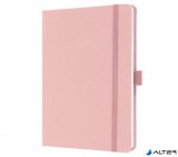 Jegyzetfüzet, exkluzív, A5, vonalas, 96 lap, keményfedeles, SIGEL "Jolie", világos rózsaszín